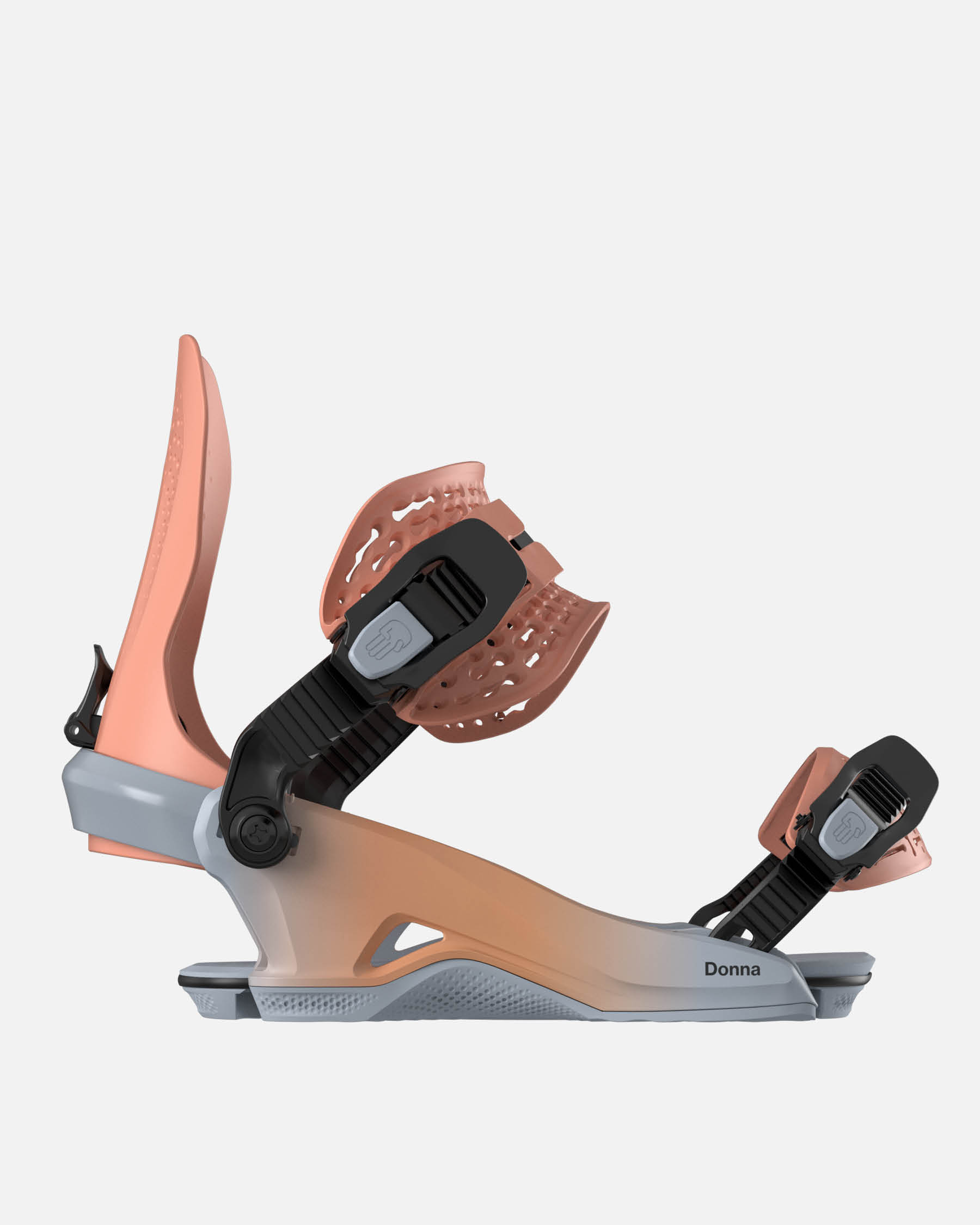 color-coral-fade Bataleon Donna Heelwrap best bindings for snowboarding