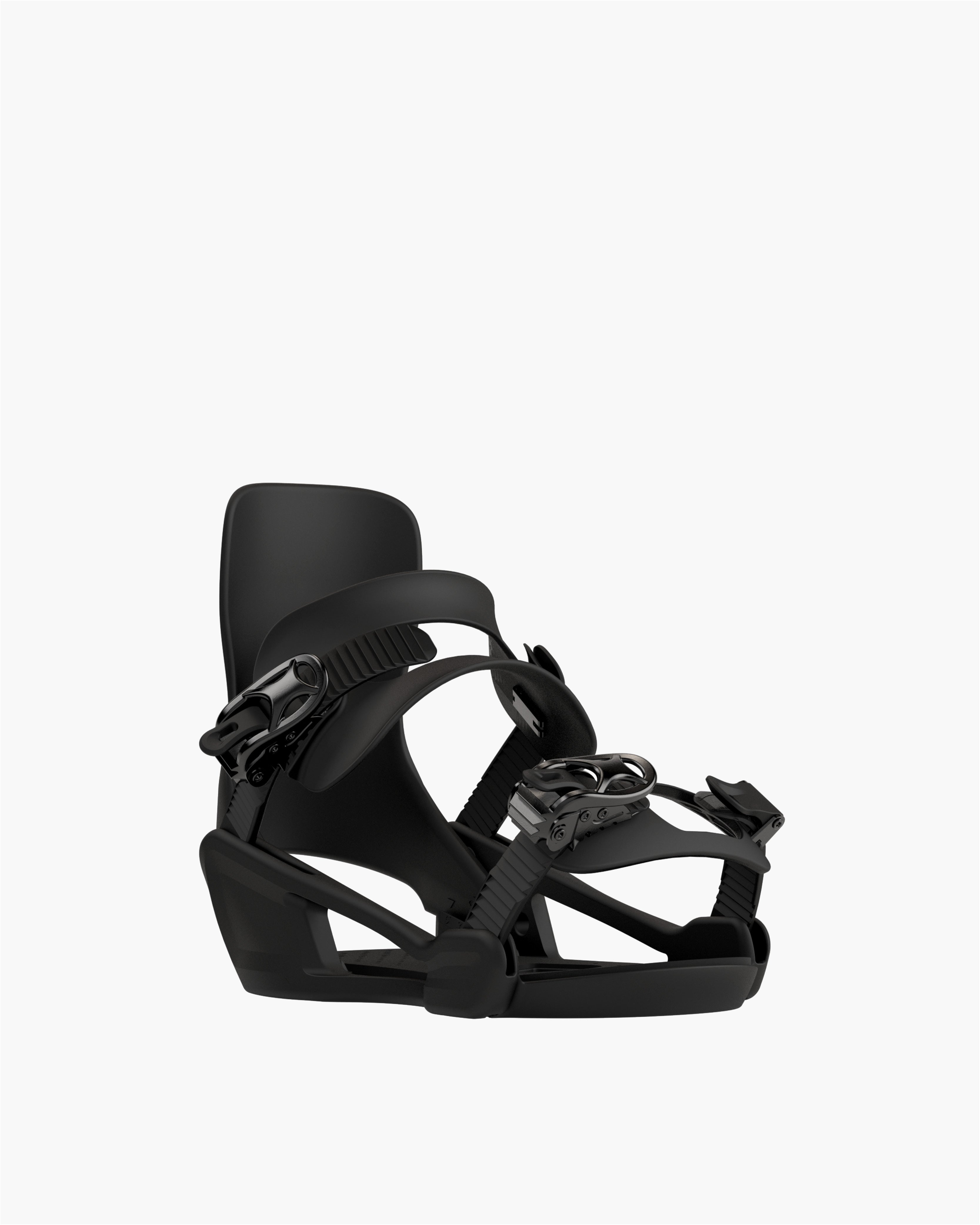 Children snowboard bindings in black. Minishred 2025 | Bataleon Snowboards™ 2025.
