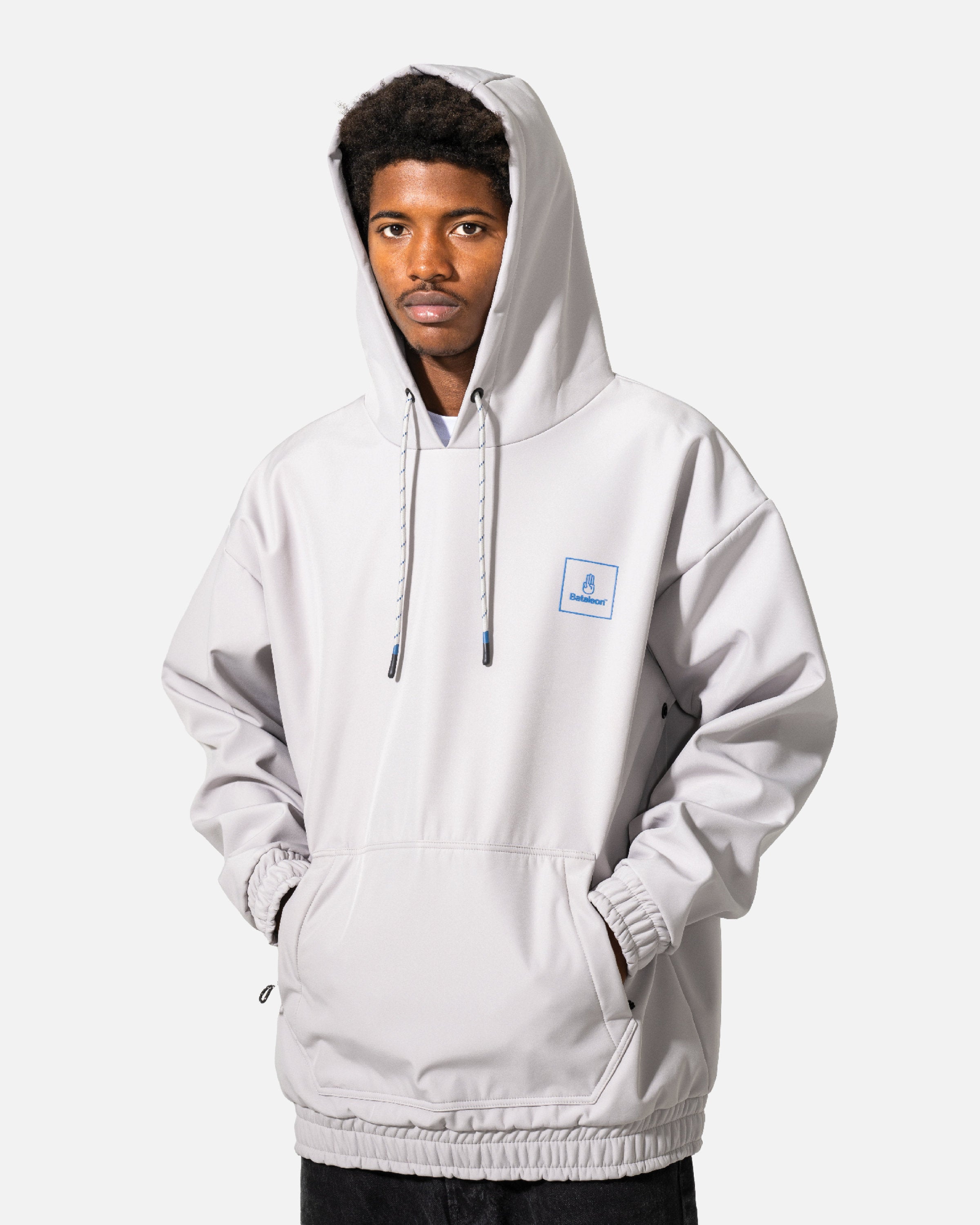 color-paloma-gray SoftShell Hoodie 2025 | Bataleon Snowboards™ waterproof snowboarding hoodie
